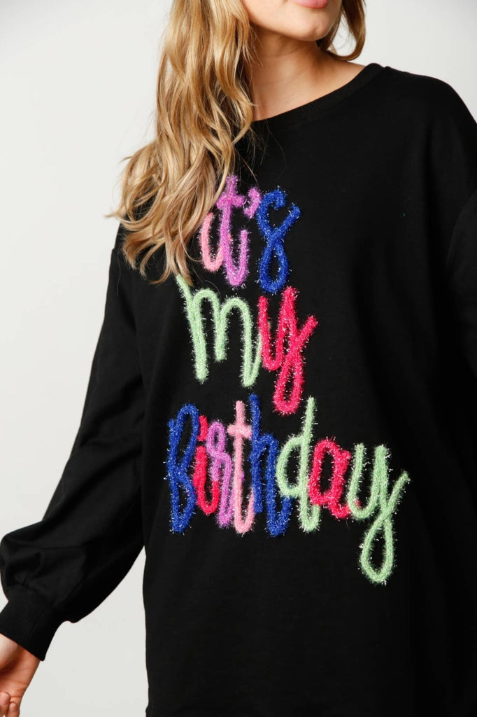 Happy Birthday Pullover Dress - Black | Shop Sweet Nadine Happy Birthday Pullover Dress - Black | Shop Sweet Nadine