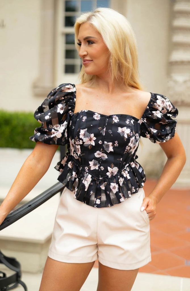 Chloe Flower Basket Top