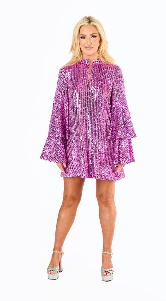 BuddyLove Gayle Long Sleeve Mini Dress - Grape | Shop Sweet Nadine BuddyLove Gayle Long Sleeve Mini Dress - Grape | Shop Sweet Nadine