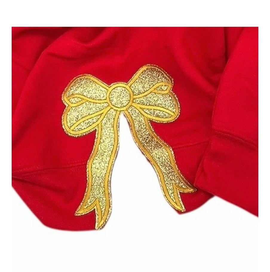 Red Trio Nutcracker w/ Bow Sweatshirt