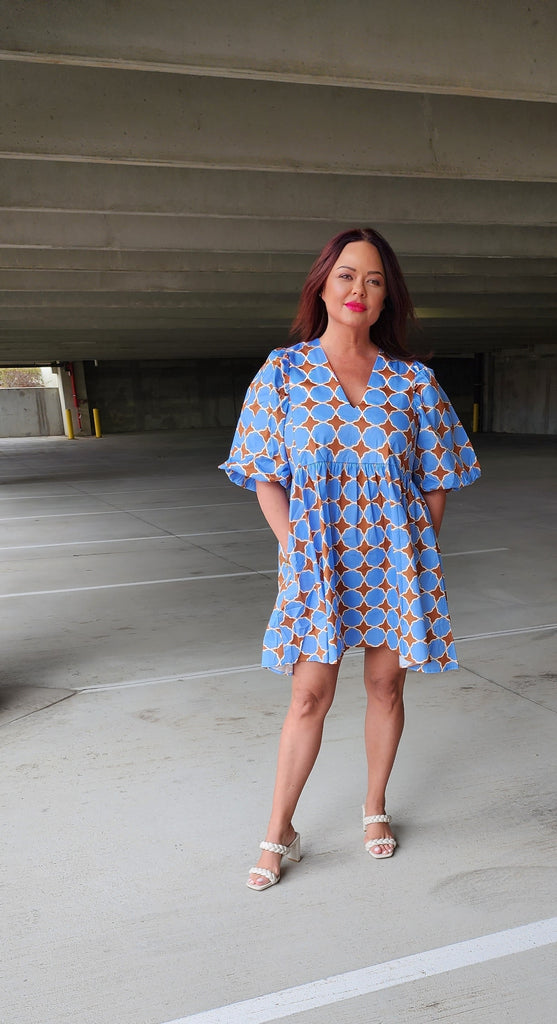 Denton Dress - Athenas Blue